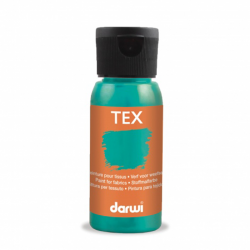 Peinture Darwi Tex 50ml Turquoise nacré