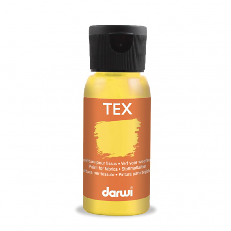 Peinture Darwi Tex 50ml Jaune foncé