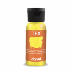 Peinture Darwi Tex 50ml Jaune fluo