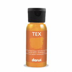 Peinture Darwi Tex 50ml Orange fluo